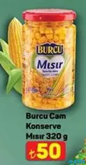 BURCU CAM KONSERVE MISIR 320 G fiyat ve kampanya bilgisi